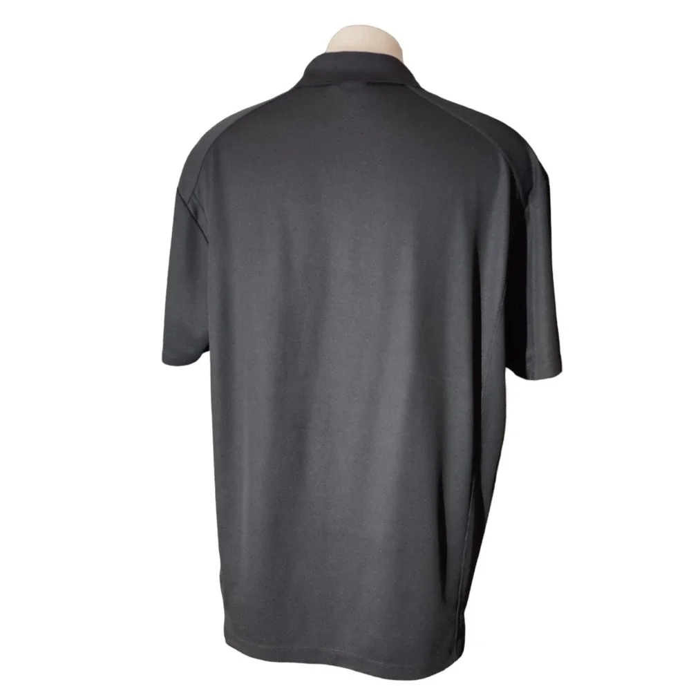 Nike Polo Shirt Men's XL Royal Heirs Logo Black Golf Athleisure  Short Sleeve